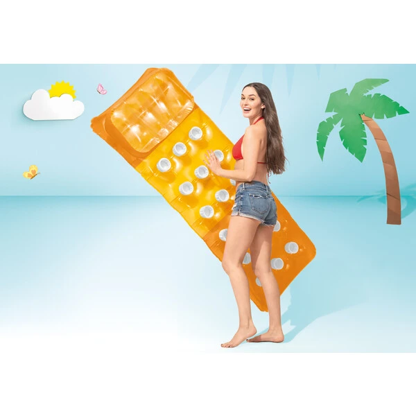 Intex надувной матрас для плавания с подушкой 188х71 см, до 100 кг, 3 цвета 10