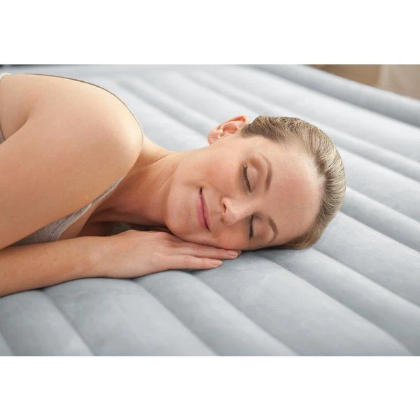 Intex pat gonflabil “velur comfort-plush” 152х203х46 cm cu pompă încorporată 220v, până la 272 kg 2