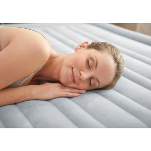 Intex pat gonflabil “velur comfort-plush” 152х203х46 cm cu pompă încorporată 220v, până la 272 kg Thumbnail 2