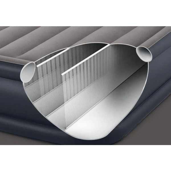 Intex pat gonflabil “velur deluxe” 152x203x42 cm cu tetieră și pompă încorporată 220v, până la 272 kg 4