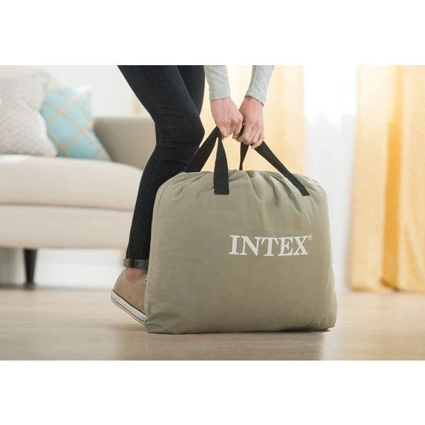 Intex saltea gonflabilă “velur pillow” 99х191х42cm cu tetieră și pompă încorporată 220v, până la 136 kg 4