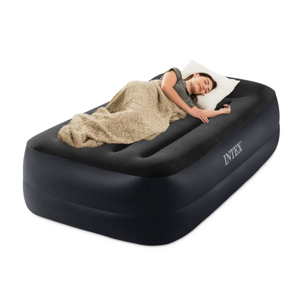 Intex saltea gonflabilă “velur pillow” 99х191х42cm cu tetieră și pompă încorporată 220v, până la 136 kg 2