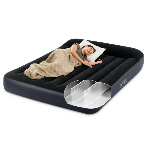Intex saltea gonflabilă “velur classic” 137x191x25 cm cu tetieră, până la 272 kg 2