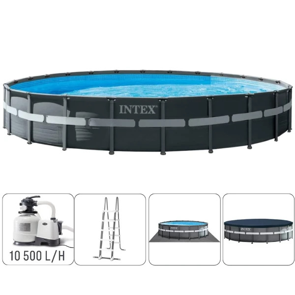 Intex piscină ultra xtr frame 732х132cm, 47241l, cadru metalic 11