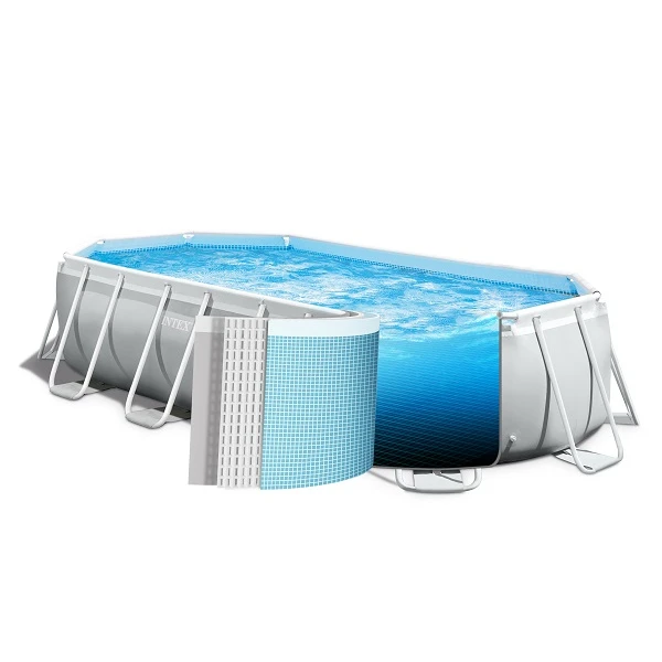 Intex бассейн prism frame oval 610х305×122см, 18202л, металлический каркас 4