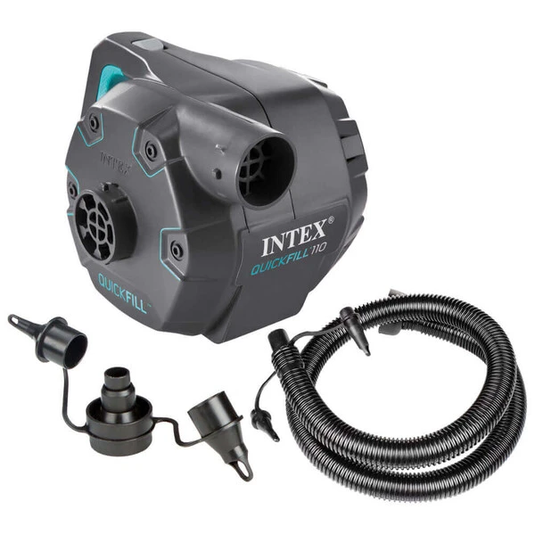 Intex pompă de aer electrică "quickfill ac" 220v, furtun cu 3 duze 2