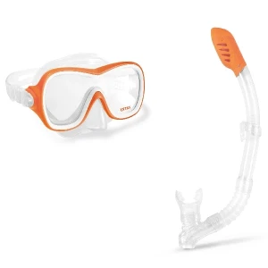 Intex набор маска и трубка для подводного плавания “wave rider”, 8+