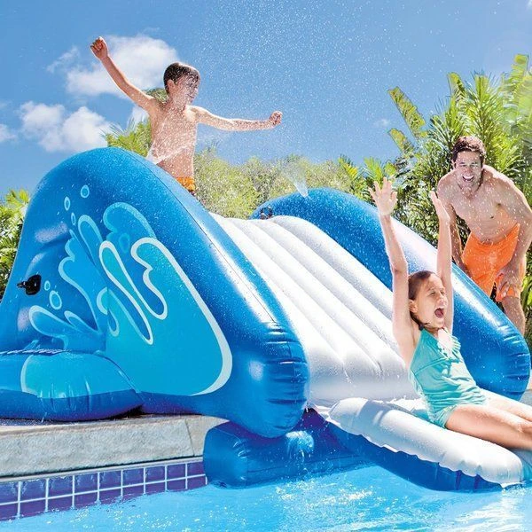 Intex tobogan gonflabil "stropi răcoroși" 333x206x117 cm cu aspersor, până la 80 kg, 6+ 3