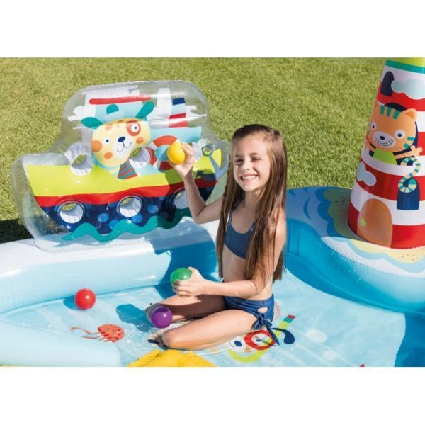 Intex надувной игровой центр “рыбалка” 218x188x99 см, 182л, до 81кг, 2+ 2