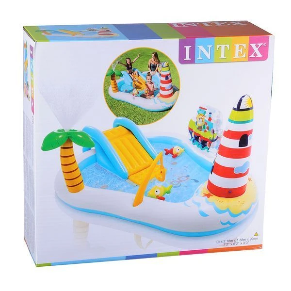 Intex надувной игровой центр “рыбалка” 218x188x99 см, 182л, до 81кг, 2+ 3