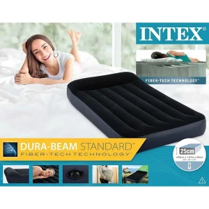 Intex saltea gonflabilă “velur classic” 99x191x25 cm cu tetieră, până la 136 kg Thumbnail 3