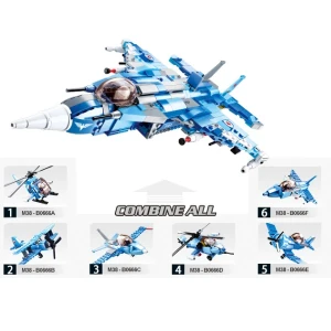 Конструктор “боевой самолет”, 6 моделей которые собирается в 1 Thumbnail 2