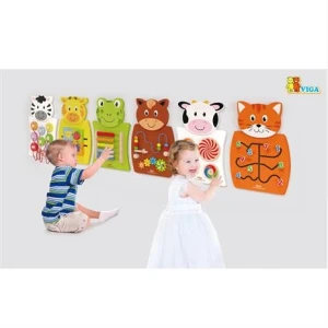 Busyboard  (de perete) "văcuța și cercuri care se rotesc" Thumbnail 2