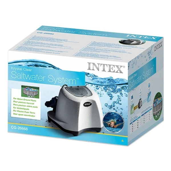 Intex generator de clor (sistem de apă de mare) “krystal clear qs1200” pentru piscine până la 56800l, 220-240v,cu temporizator 2