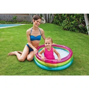 Intex piscină gonflabilă pentru copii “curcubeu” 86×25 cm, 63 l, 1-3 ani Thumbnail 2