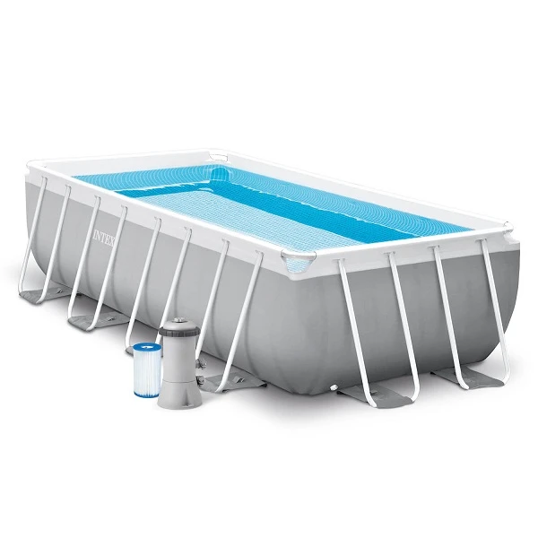 Intex piscină prism frame rectangular 488x244x107cm, 10874l, cadru metalic 3
