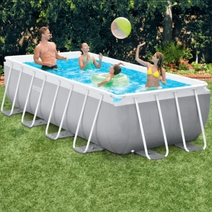 Intex бассейн prism frame rectangular 400x200x100cm, 6836л, металлический каркас Thumbnail 2