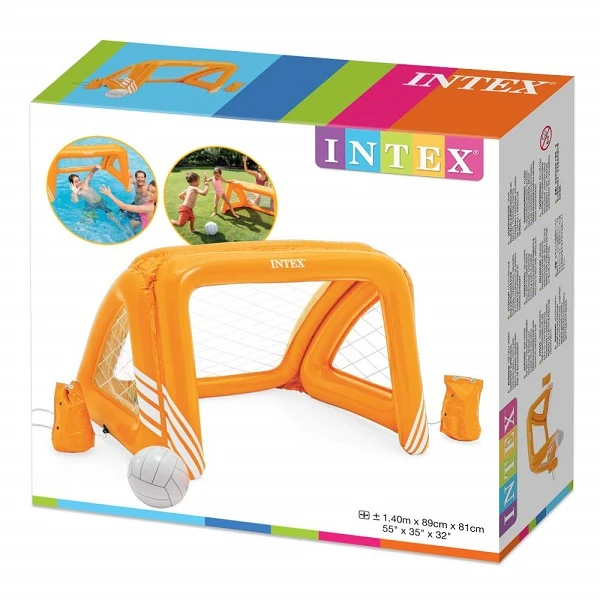 Intex набор для игры на воде "водное поло"140х89х81см ворота и мяч, 6+ 3