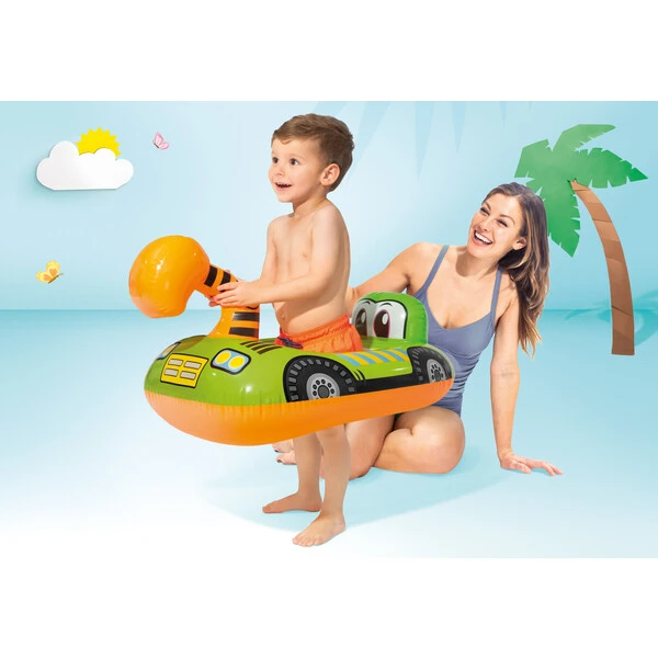 Intex детский надувной круг с вырезами для ног 84х58 см, до 15кг, 1-2 года, 3 модели 9