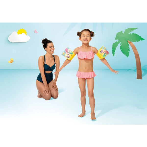 Intex aripioare de înot gonflabile "prieteni tropicali" 23х15 cm, 3-6 ani 3