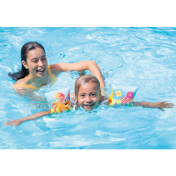 Intex aripioare de înot gonflabile "prieteni tropicali" 23х15 cm, 3-6 ani 4