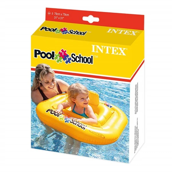 Intex детский надувной круг с вырезами для ног 79×79 см, до 15кг, 1-2 лет 4
