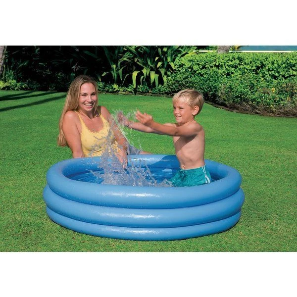 Intex детский надувной бассейн "кристалл" 114×25см, 156л, 2+ 2