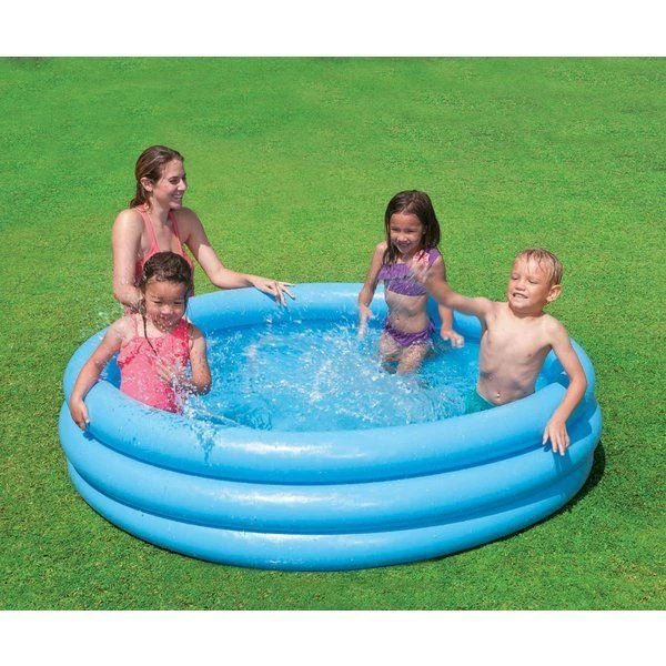 Intex детский надувной бассейн “кристалл” 168×38 см, 581 л, 2+ 4
