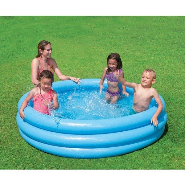 Intex детский надувной бассейн “кристалл” 168×38 см, 581 л, 2+ 3