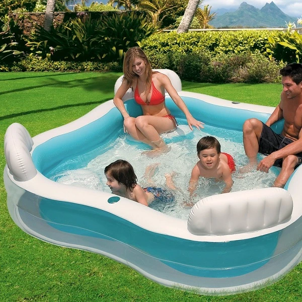 Intex piscină gonflabilă pentru familie 229x229x66 cm, 990 l, 3+ 7