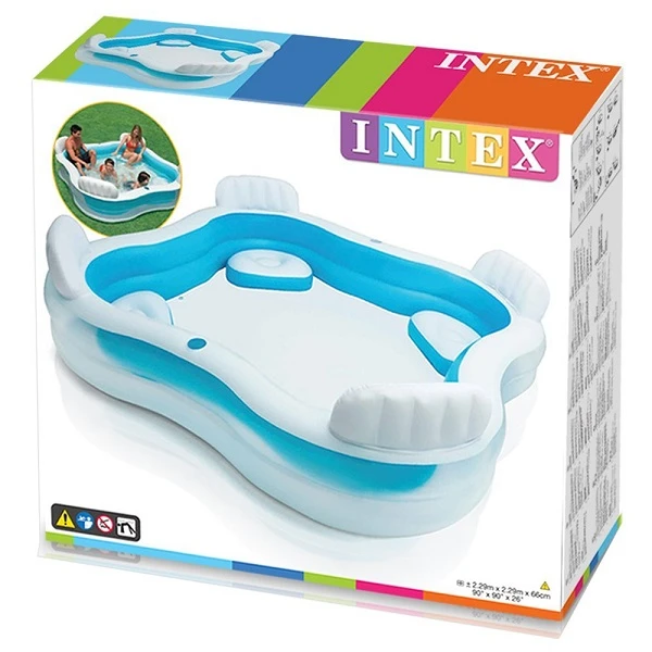 Intex piscină gonflabilă pentru familie 229x229x66 cm, 990 l, 3+ 8