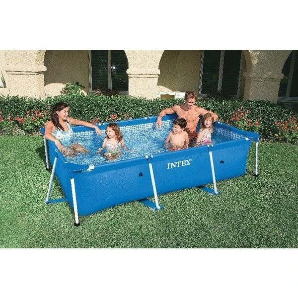 Intex бассейн rectangular frame 220х150х60см, 1622л, металлический каркас 2