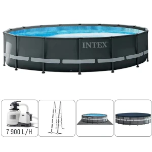 Intex piscină ultra xtr frame 549x132cm, 26423l, cadru metalic Thumbnail 11