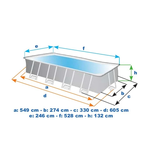 Intex piscină ultra xtr frame 549x274x132cm, 17203l, cadru metalic 7