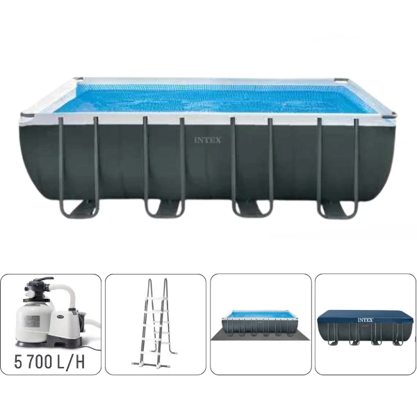 Intex piscină ultra xtr frame 549x274x132cm, 17203l, cadru metalic 4