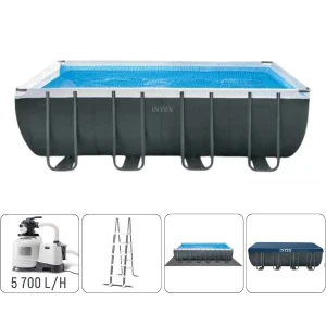 Intex piscină ultra xtr frame 549x274x132cm, 17203l, cadru metalic
