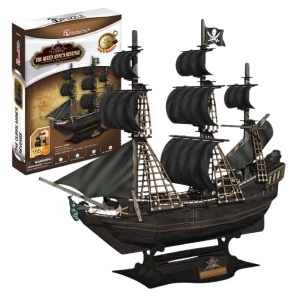 3D puzzle Corabie de pirați “Răzbunarea Reginei Anne”, 155 elemente