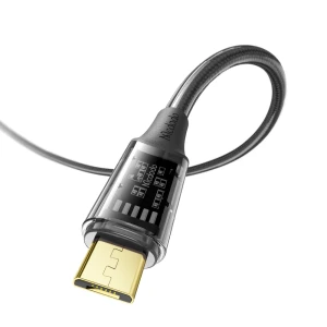 Mcdodo cable amber series usb-a to micro 3a 1.2m, black Thumbnail 3