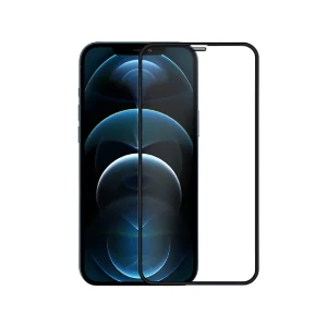 Helmet diamond glass 5d frame iphone 12 pro max, black