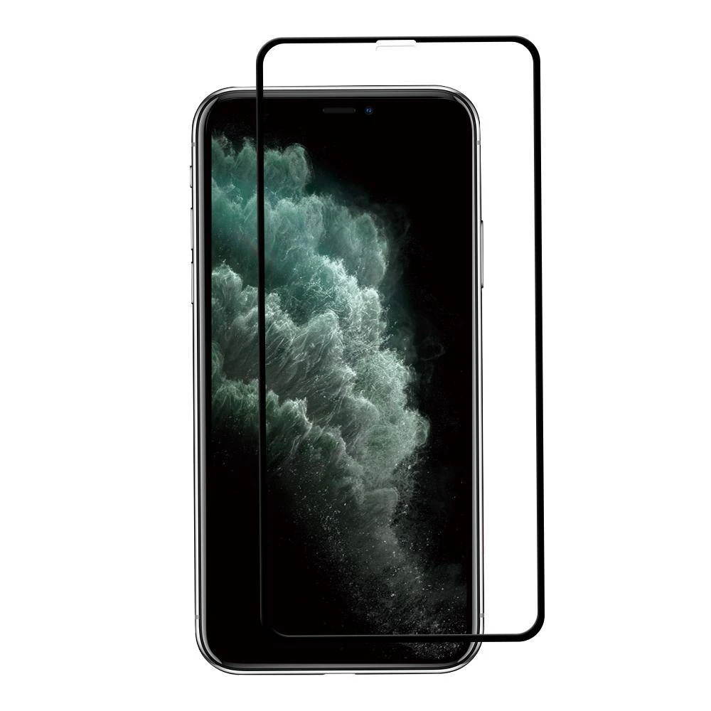 Helmet diamond glass 5d frame iphone 11 pro/x/xs, black 2