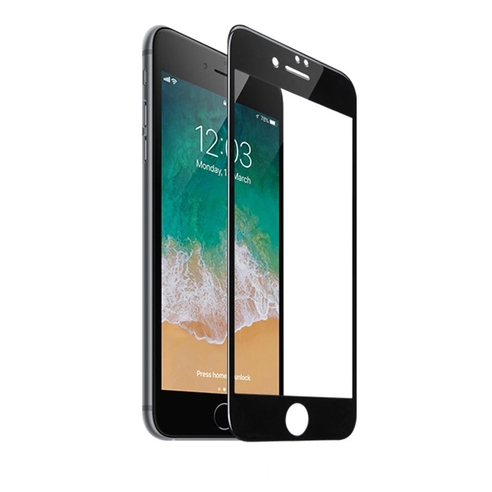 Helmet diamond glass 5d iphone 7/8/se, black 2