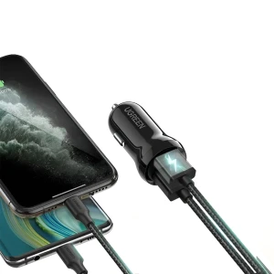 Ugreen car charger 2*usb 24w 4.8a, black Thumbnail 3