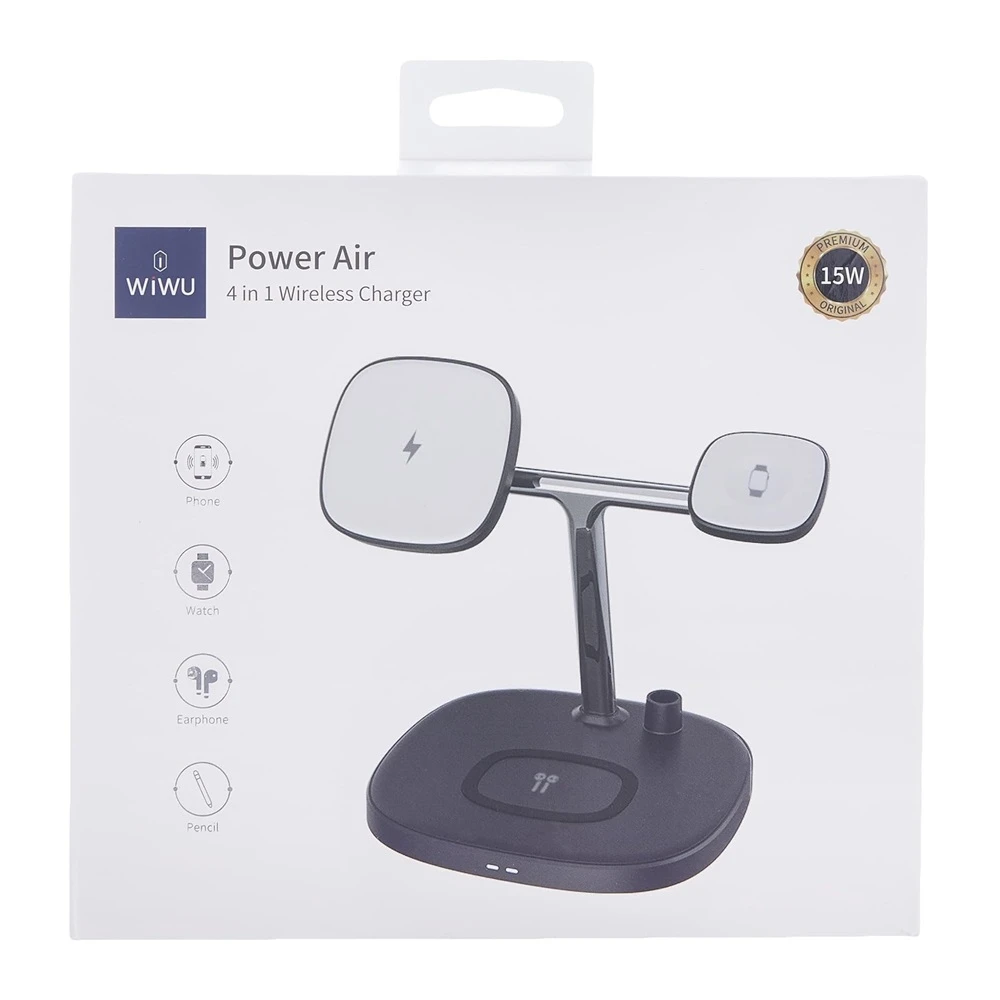 Wiwu wireless charger 4 in 1 m8, black 5