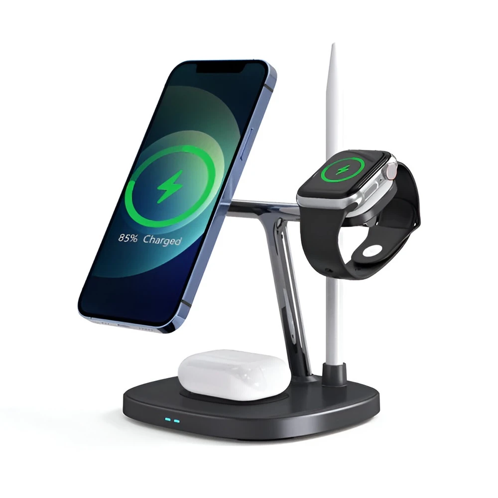 Wiwu wireless charger 4 in 1 m8, black 2