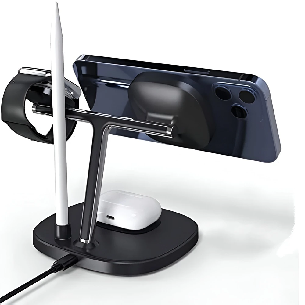 Wiwu wireless charger 4 in 1 m8, black 4