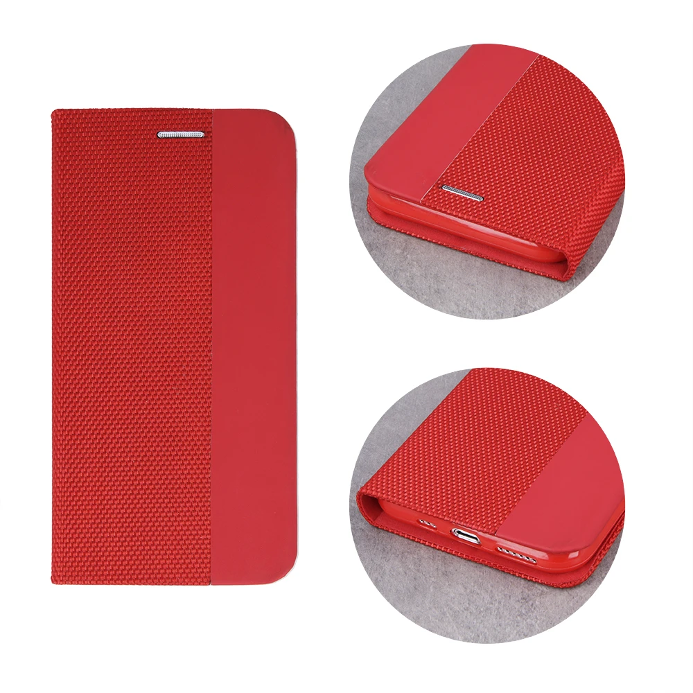 Чехол-книжка shell flip nylon для samsung a13, красный 2