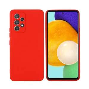 Чехол liquid silicone для samsung a53, красный