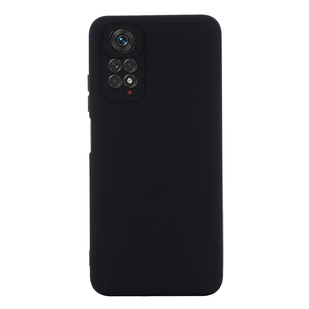 Чехол для телефона xiaomi redmi note 11 из жидкого силикона, черный 2