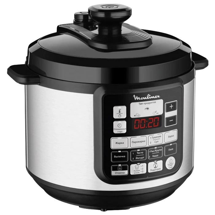 Мультиварка moulinex ce620d34, черный/ нержавеющая сталь 7