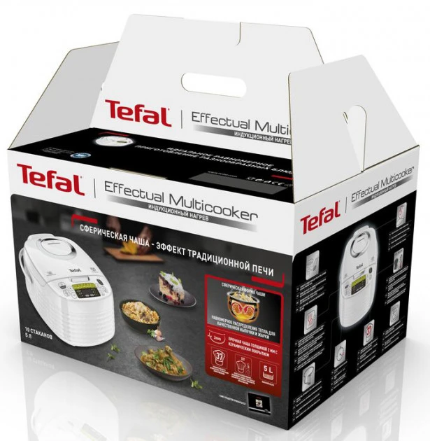 Aparat de gătit multifuncțional tefal fuzzy spherical pot rk745, alb 4